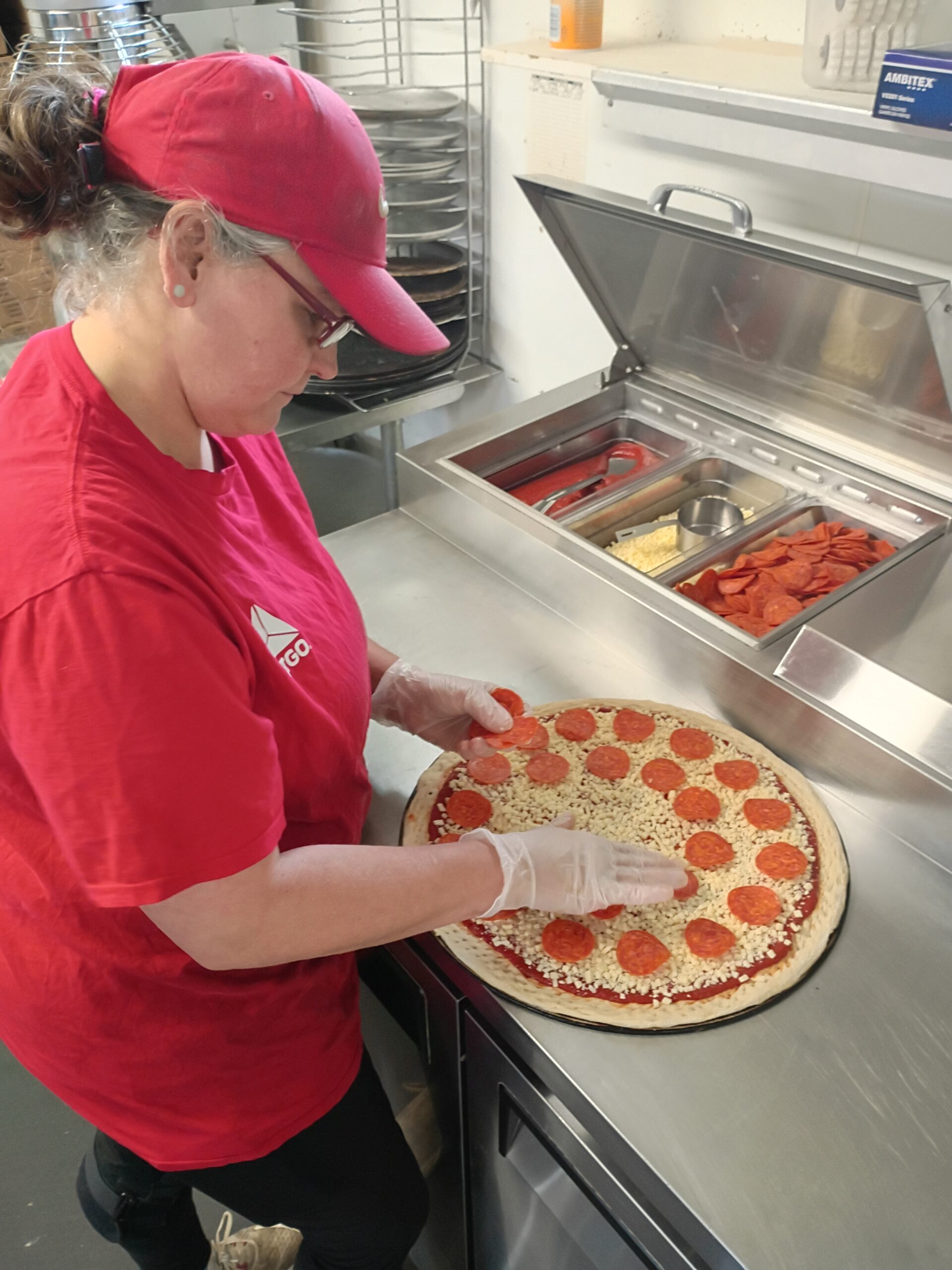 Making a pizza